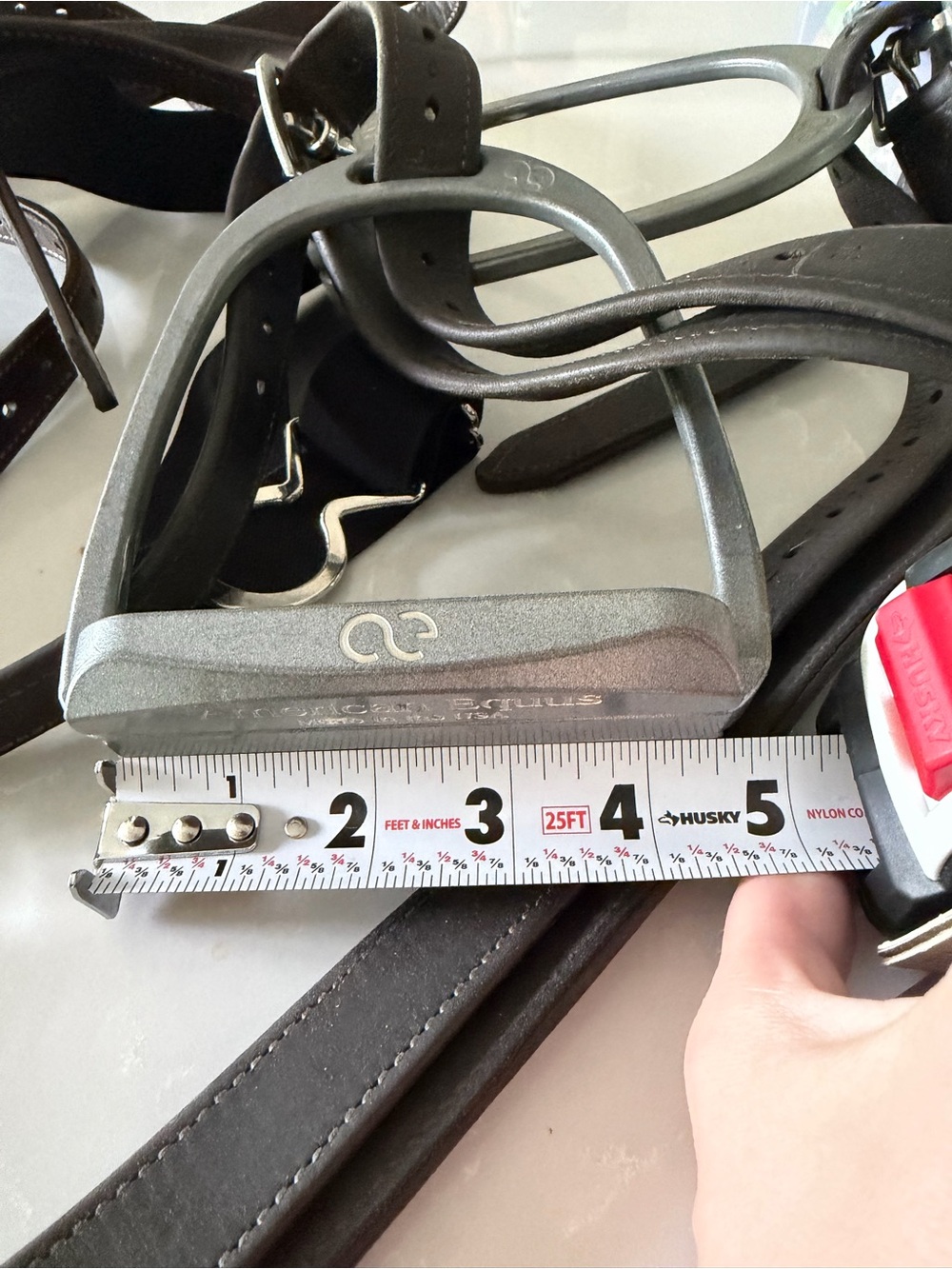 American Equus Hunter Stirrups - Illusion Silver - Picture 3 of 3